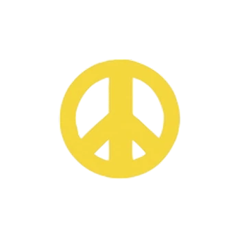 Peace Sign Tanning Stickers