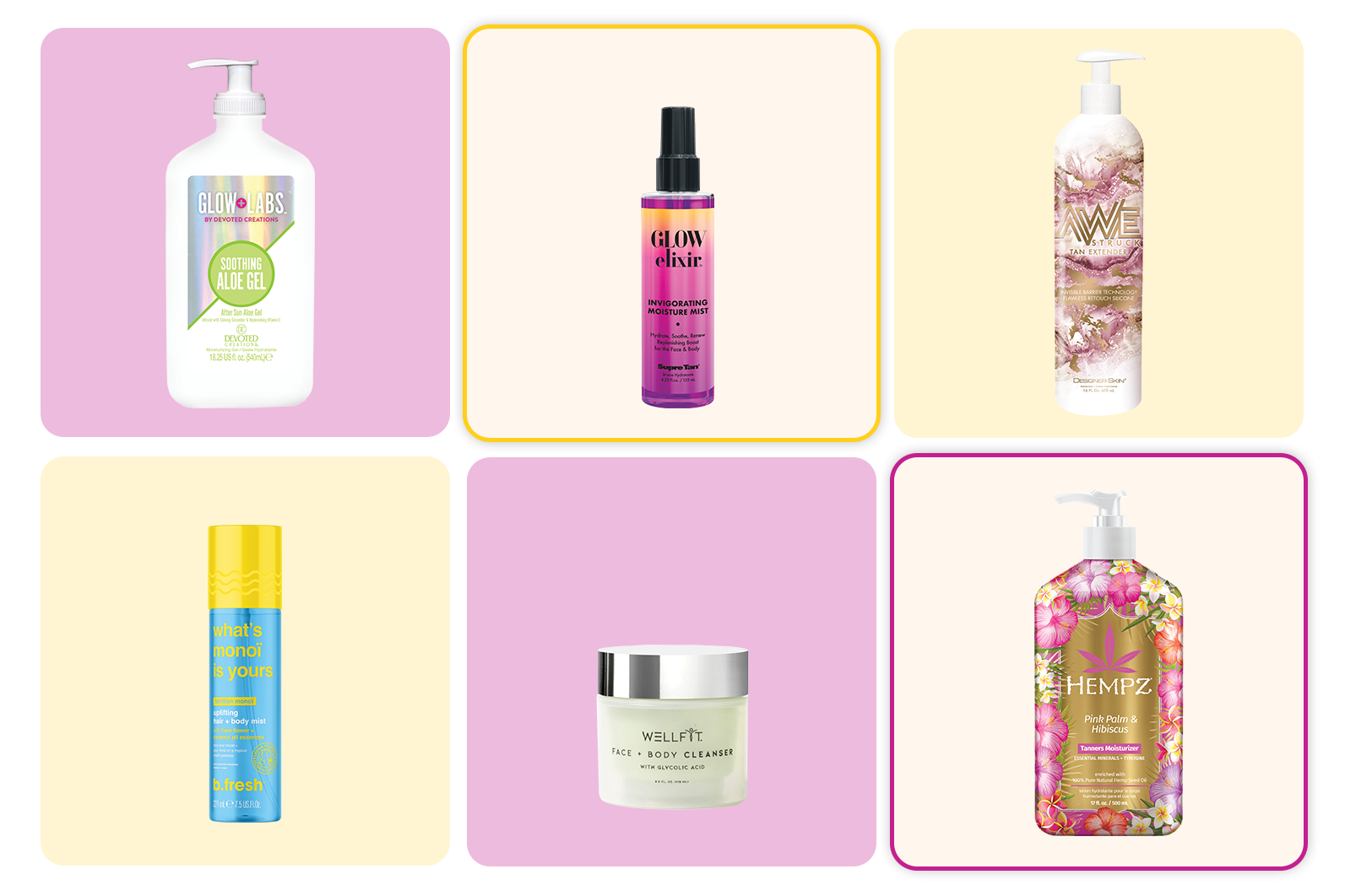 Body And Skincare Products And Lotions