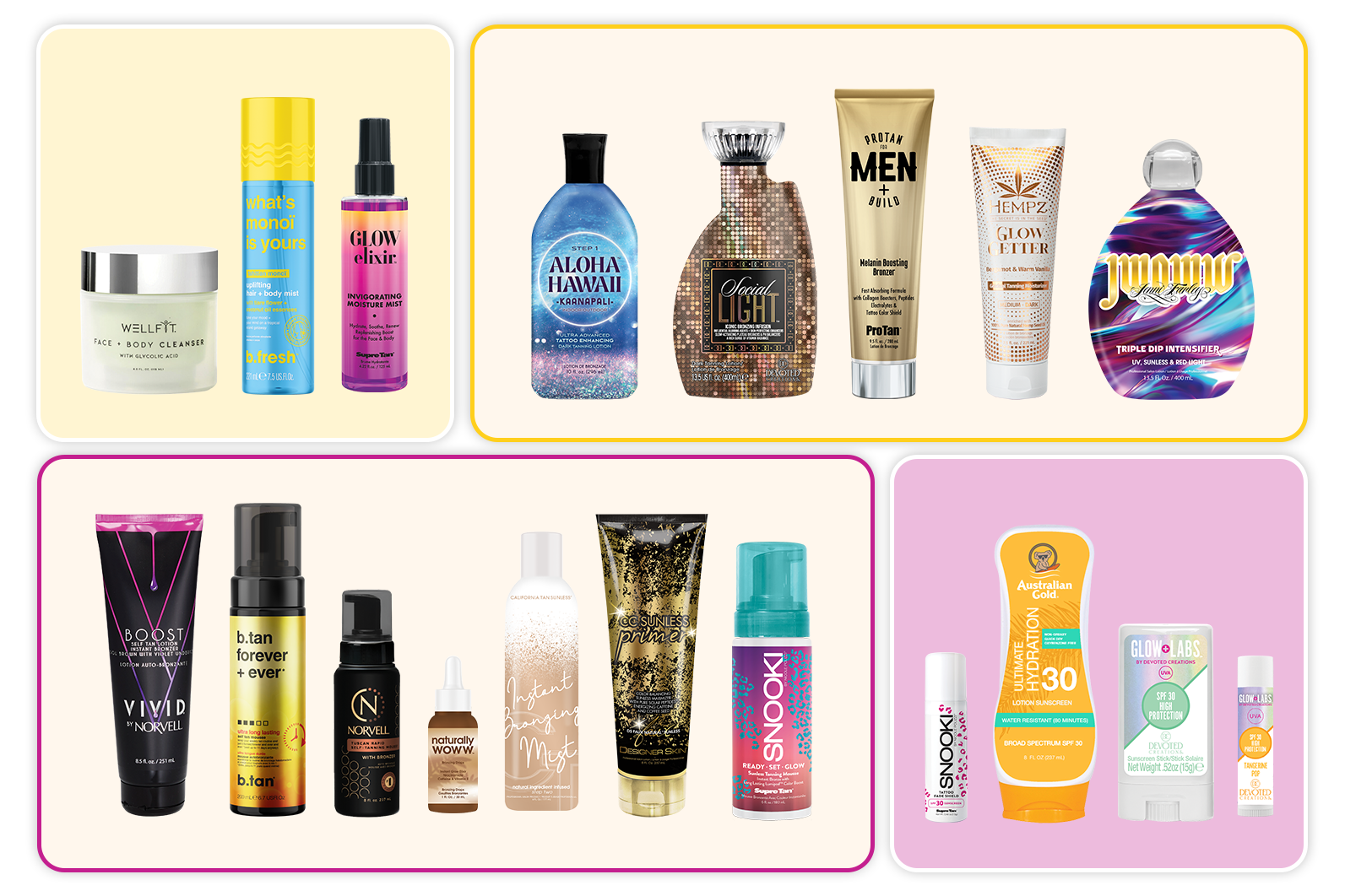 Tanning Lotions - UV, Sunless, SPF, Body And Skincare