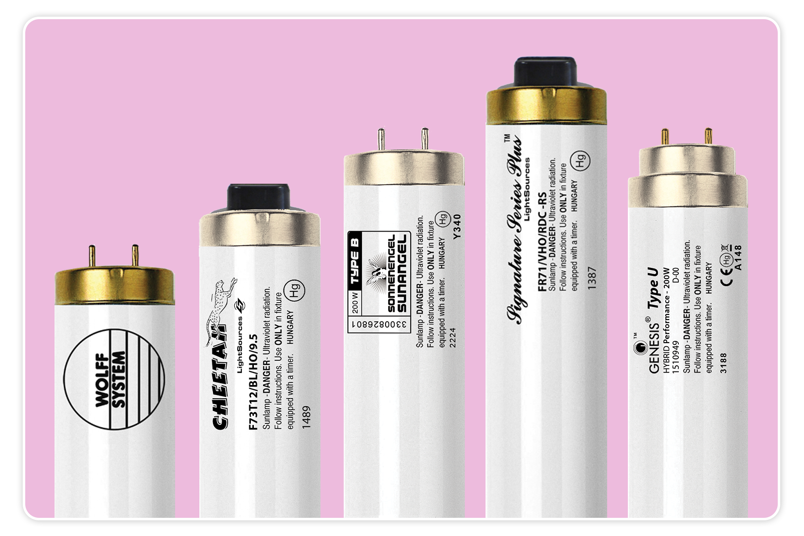 tanning bed bulbs